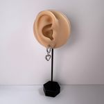 Love Heart Dangle Drop Earrings for Women Silver Photo 4