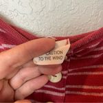 Caution to the Wind  Red Striped Mini Dress Size S Photo 3