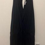 Trina Turk Blue Romper with Pockets Flowy Soft Low Plunge Neckline Photo 1