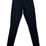 Elie Tahari Azella Skinny Waxed Light Coated Denim Jeans Black Moto Casual 0 Photo 3