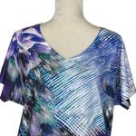 Chico's Chico’s Outlaw Amalthea Embellished FeatherFloral Top Women’s Size 2 (US L-12) Photo 1