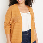 Maurice's XXL Fringed Mustard Sweater Photo 0