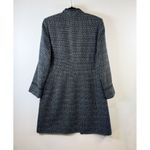 Tahari VINTAGE  Arthur S Levine Womens Blazer Black Trench Overcoat Acrylic 10 Photo 2