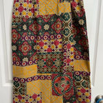 Ruff Hewn VTG Skirt 10 Cotton Twill Patchwork Southwest Wrap Maxi Midi USA Photo 0