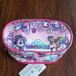 Tokidoki Pink Japanese Sakura Floral Fuji Zippered Cosmetic Bag Photo 4