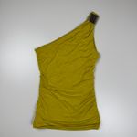 Twenty One Y2K Vintage USA Made Buckle One Shoulder Yellow Tube Top Size Large Photo 1