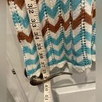 C&C California NWT  Size M Blue Orange Crochet Cotton Thin Strap Mini Dress Photo 5