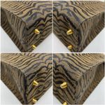 Fendi Zebra Print canvas/leather tote bag COA Photo 8