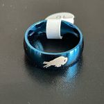 Blue stainless steel buffalo bills ring size 10 Photo 6