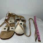 Rag and Bone  Evelyn Tie Up  Gladiator Sandals in Ivory Size 8.5 Photo 10