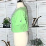 Champion  Cotton Cropped Short Sleeve Tee - Lime Green Large Photo 3