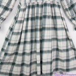 Madewell NEW  Lucie Elbow-Sleeve‎ Smocked Mini Dress in Lebaum Plaid, XL Photo 9