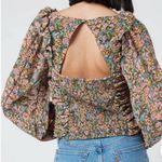Free People Women's XS Mabel Smocked Peasant Blouse Photo 1
