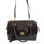 Coach PINNACLE HARPER TRIPLE ZIP SATCHEL IN POLISHED LEATHER TASSEL E1371-25316 Photo 6