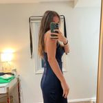 Urban Outfitters  Mini Dress Blue Satin Photo 2