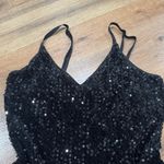 Simplee Apparel Elegant Black Sequin Dress Photo 5