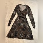 CAbi snake print faux wrap dress Photo 1