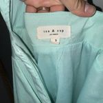 Tea & Cup  Women’s Romper Size S Sage Blue Green Open Back Spaghetti Strap Photo 3