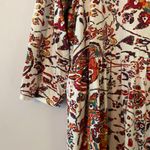 Peruvian Connection  Multicolor Paisley Abstract 3/4 Sleeve Top Women's size XL Photo 4