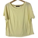 Boutique  School Rag Pale Yellow Boxy Short Sleeve T-Shirt S Photo 0