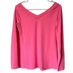 Lilly Pulitzer Hot Pink Off the Shoulder Long Sleeve Super Soft Top Shirt Photo 0