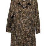 Michael Kors Womens Sz 12 Animal Leopard Cheetah Print Dress Button Down NO BELT Photo 0