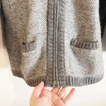 Ann Taylor  Cardigan Women Medium Gray Wool Blend Sweater Office classic preppy Photo 1
