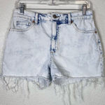 Wild Fable  Light Acid Wash Distressed Denim Mom Shorts Photo 0