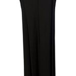Vintage Anne Klein II Black Maxi Dress L Size Made in France Photo 0