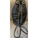 Anne Klein Leather  II Vintage Bucket Bag Purse Handbag Matte Gold Accents EUC Photo 13