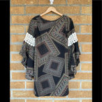 Voom by Joy Han paisley mini dress xs Black Photo 4