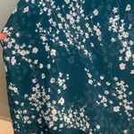 Christina B Teal Floral Tank Top Blue Size L Photo 4