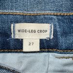 Madewell  Women's Jeans Blue 27x24.5 Cotton Wide-Leg Crop Drop Hem Edition Denim Photo 6