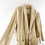 Madewell  Lightspun Dorset Cotton Gauze Blazer Jacket Dune Tan XXS Photo 4