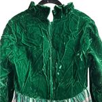 Vintage Lorrie Deb Emerald Green Velvet Plaid Maxi Dress Emma Bridgerton 9/10 Photo 9