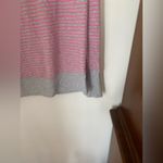 Victoria's Secret Victoria’s Secret Sport hot pink grey striped sweatshirt size medium 78% cotton Photo 6