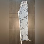 PacSun  eco butterfly print high waisted straight leg jeans with frayed hem 25 Photo 9