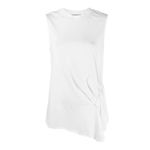 ALL SAINTS pleated duma white sleeveless t shirt. Photo 1