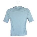 J.Crew Premium Rib Short-Sleeve Polo Shirt Light Blue Size XS 2025 Preppy Photo 1