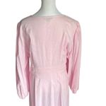 J.Crew - Stretch Viscose-Blend Button-Front Midi Dress Light Pink Sz 18 Photo 6