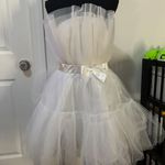 White Tool Dress Size L Photo 0