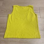 St. John  Lime Green Santana Knit Wool Blend Tank Top Sleeveless Size P Photo 3