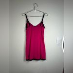 Pink & Black Lace Slip Dress Photo 5