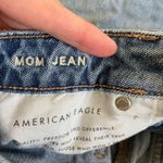 American Eagle  AE Comfort Stretch Waistband Mom Jean Medium Wash Ripped Cropped Photo 5