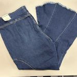 We The Free  Curvy Last Dance Low Rise Flare Pull On Jean Dark Blue Size 35 NWT Photo 2