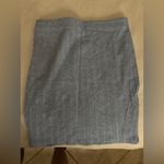 Iris  Textured Denim Blue Pencil Skirt Photo 2