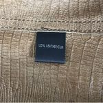 Lafayette 148 New York Brown Croc Embossed Open Front Bolero Shrug Crop Jacket 2 Photo 7