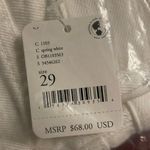 Free People NWT  Looking Good Vibrations White Shorts Size 29 butterfly Photo 3