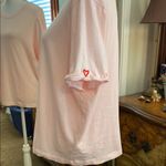 NYDJ Pink Relaxed Short Sleeve Tee Photo 1