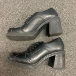 Vintage soho chunky platform block heels Black Size 6 Photo 3